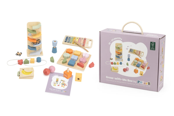 Grow-with-Me Box: Colour Crafters - Montessori & Sensory Wooden Activity Set for Toddlers (18-24 Months)