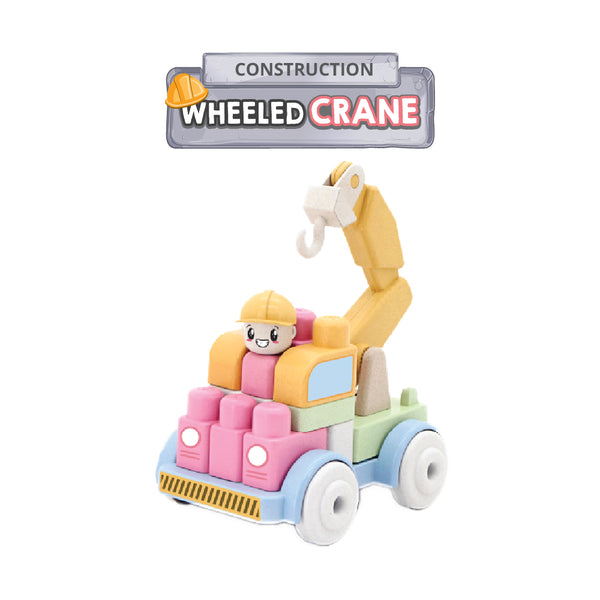 MIJOY Wheeled Crane Toy Blocks