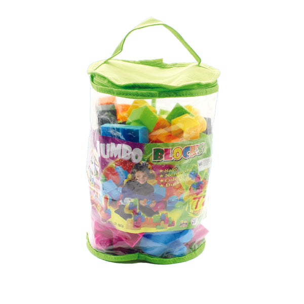 Jumbo Building Blocks In 72pcs With Carry Bag ( FREE Stickers )
